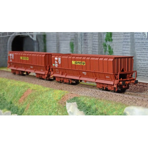 Ls Models 31116 Set de 2 wagons tombereaux DMH, SIMOTRA Ls models Lsm_31116 - 4