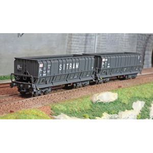 Ls Models 31118 Set de 2 wagons tombereaux DMH / DM-H, SITRAM Ls models Lsm_31118 - 1