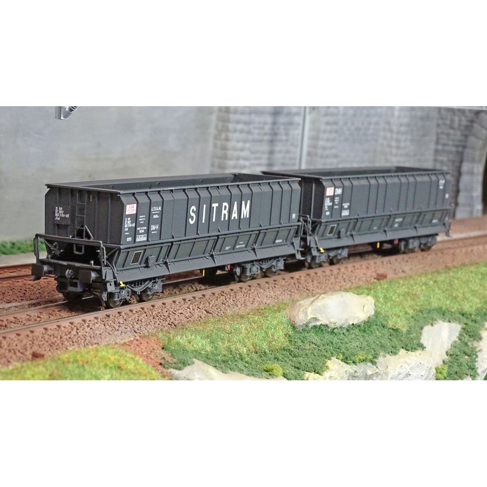 Ls Models 31118 Set de 2 wagons tombereaux DMH / DM-H, SITRAM Ls models Lsm_31118 - 1