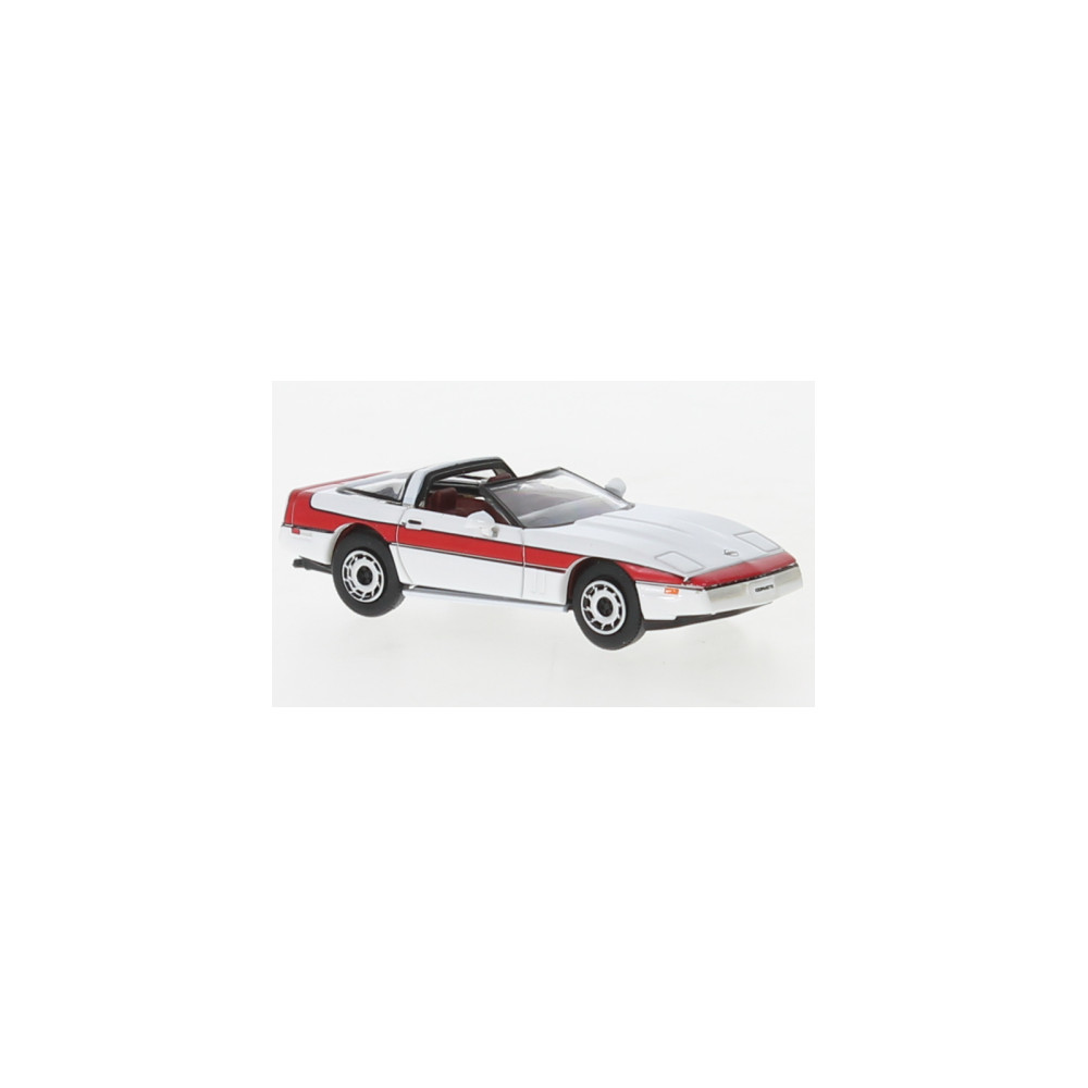 Brekina PCX870319 Chevrolet Corvette C4 targa, blanc / rouge Sai Sai_PCX870319 - 1