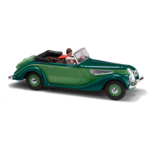 Busch 40254 BMW 327 Cabriolet avec chauffeur, vert Busch véhicule Busch_40254 - 1