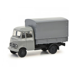 Schuco 452661600 Fourgon Mercedes L319, pick-up bâché, Gris Schuco Schuco_452661600 - 1