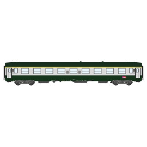 Ree Modeles VB305 Voiture voyageurs UIC A9, vert 302/gris 804, logo carmillon, SNCF Ree Modeles VB-305 - 3