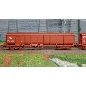 Ree modeles Sud-Express WBSE-012 Set de 2 Wagons Tombereaux FAS, rouge, Bogie Y25, SNCF, E74 Sudexpress WBSE-012 - 2