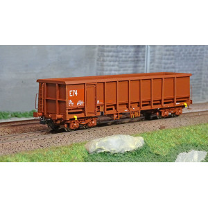 Ree modeles Sud-Express WBSE-015 Wagon Tombereau FAS, rouge et brun, Bogie Y25, SNCF, E74 Sudexpress WBSE-015 - 1