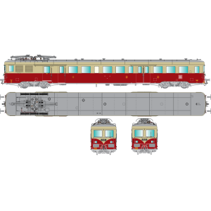 R37 HO41051DS Autorail Z7110 SNCF, rouge et crème, dépôt Lyon-Mouche, digital sonorisée Rail 37 - R37 R37_HO41051DS - 4