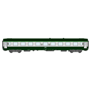 Ree Modeles VB308 Voiture voyageurs UIC B9 ex A9, vert 302/gris 804, logo encadré blanc, SNCF Ree Modeles VB-308 - 3