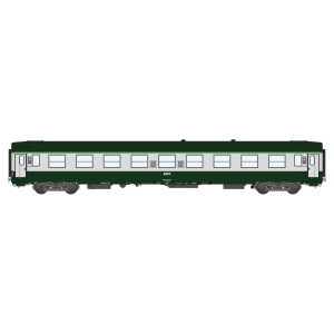 Ree Modeles VB309 Voiture voyageurs UIC B9 ex A9, vert 302/gris 804, logo encadré blanc, SNCF Ree Modeles VB-309 - 3