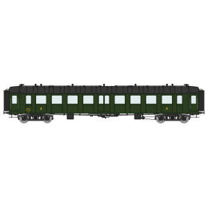 Ree Modeles VB381 Voiture voyageurs OCEM RA Courte, SNCF, B9 Toit Noir, ep. III Ree Modeles VB-381 - 3