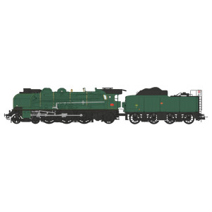 Ree Modeles MB136.S Locomotive à vapeur 2-231 K 44, Vert, Calais, sonore, fumée Ree Modeles MB-136.S - 5