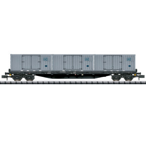 MiniTrix 18431 Wagons plat à bogies type Rgs 3910, DR, échelle N Trix Trix_18431 - 3