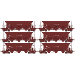 Ree modeles WB798 Set de 6 wagons trémie F70 Eads, SGW, ep. IV Ree Modeles WB-798 - 3