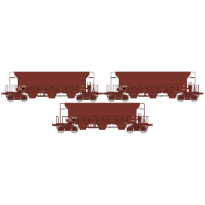 Ree modeles WB800 Set de 3 wagons trémie F70 Eads, SNCF, ep. IV Ree Modeles WB-800 - 4