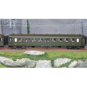 Ree Modeles VB382 Set de 3 voitures voyageurs OCEM RA Courte, SNCF, B4D / B9 Toit Vert, ep. III Ree Modeles VB-382 - 4