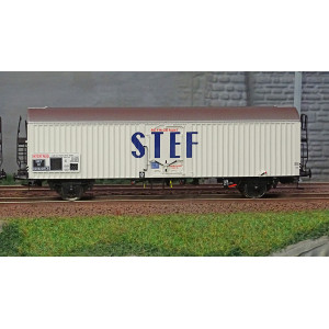 Ls Models 30235 Set de 2 wagons frigorifiques HI, courts, STEF bleu, toit gris, marquage SNCF pré UIC Ls models Lsm_30235 - 3