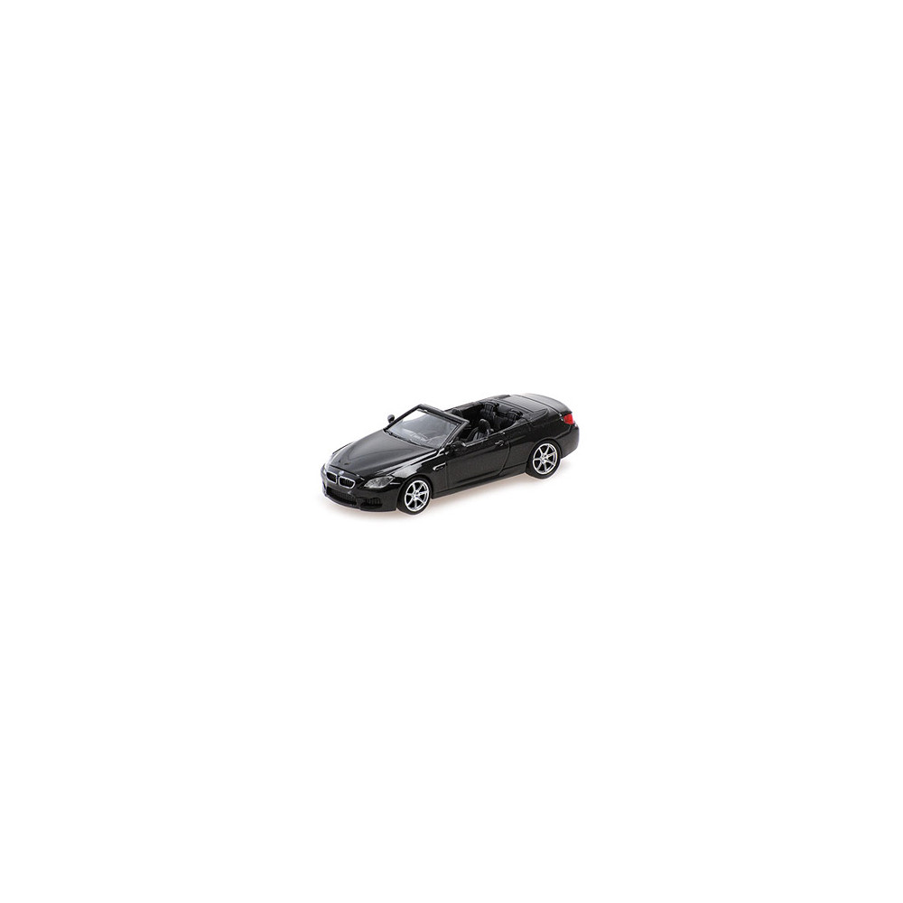 Minichamps 870027334 BMW M6 cabriolet 2015, noir métal Busch véhicule Busch_870027334 - 1