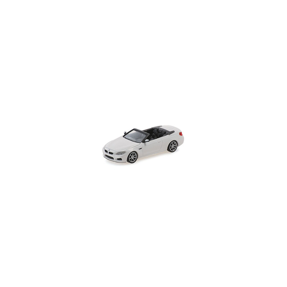 Minichamps 870027332 BMW M6 cabriolet 2015, blanc Busch véhicule Busch_870027332 - 1