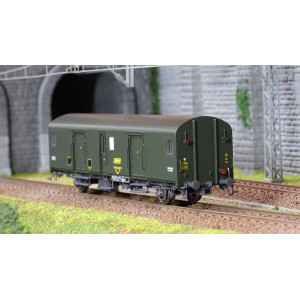 Models World 30317 Fourgon à bagages, SNCF, Dd2ai, Vert 301, marquage UIC, feux fin de convoi Models World MW_30317 - 2