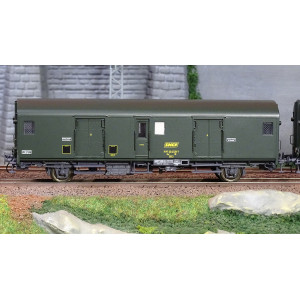 Models World 30318 Set de 2 fourgons à bagages, SNCF, Dd2ai, Vert 301, marquage UIC, feux fin de convoi Models World MW_30318 - 