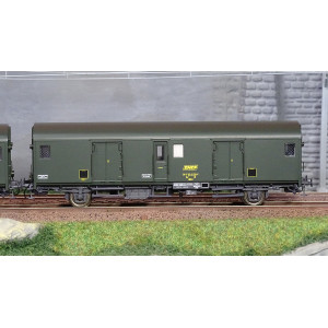 Models World 30318 Set de 2 fourgons à bagages, SNCF, Dd2ai, Vert 301, marquage UIC, feux fin de convoi Models World MW_30318 - 