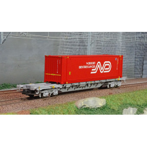 Jouef HJ6241 Wagon porte-conteneurs à bogies, SNCF, Sgss, avec conteneur de 45' "Norbert Dentressangle" Jouef HJ6241 - 1