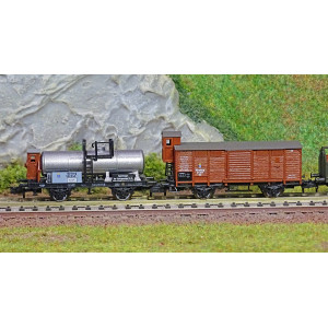 MiniTrix 15715 Set de 5 wagons marchandises, 150 ans de chemins de fer vicinaux, K.Bay.Sts.B., échelle N Trix Trix_15715 - 2