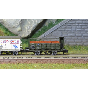 MiniTrix 15715 Set de 5 wagons marchandises, 150 ans de chemins de fer vicinaux, K.Bay.Sts.B., échelle N Trix Trix_15715 - 4