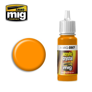 Peinture acrylique ORANGE CRISTAL 17ml Mig AMMO - MIG Jimenez A.MIG-0097 - 1