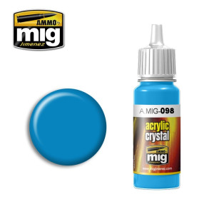 Peinture acrylique BLEU CLAIR CRISTAL 17ml Mig AMMO - MIG Jimenez A.MIG-0098 - 1