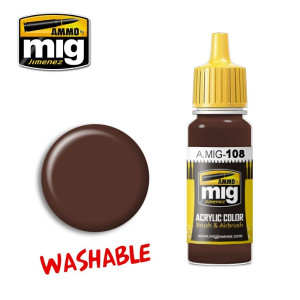 Peinture acrylique BOUE LAVABLE 17ml Mig AMMO - MIG Jimenez A.MIG-0108 - 1