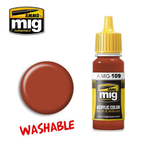 Peinture acrylique ROUILLE LAVABLE 17ml Mig AMMO - MIG Jimenez A.MIG-0109 - 1