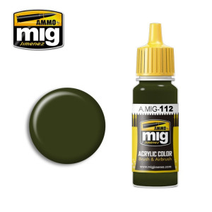 Peinture acrylique SCC 15 (OLIVE DRAB BRITANNIQUE 1944-45) 17ml Mig AMMO - MIG Jimenez A.MIG-0112 - 1