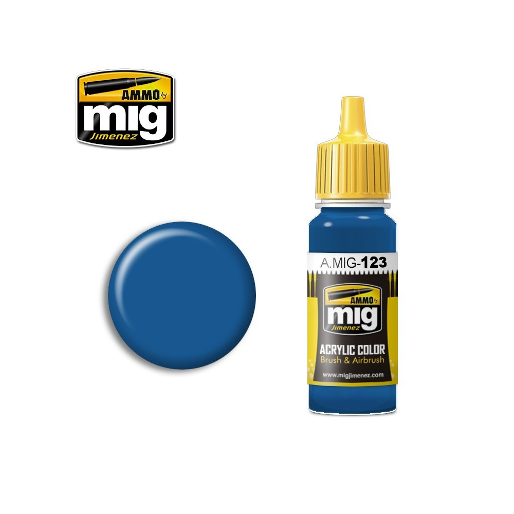 Peinture acrylique BLEU MARINE 17ml Mig AMMO - MIG Jimenez A.MIG-0123 - 1