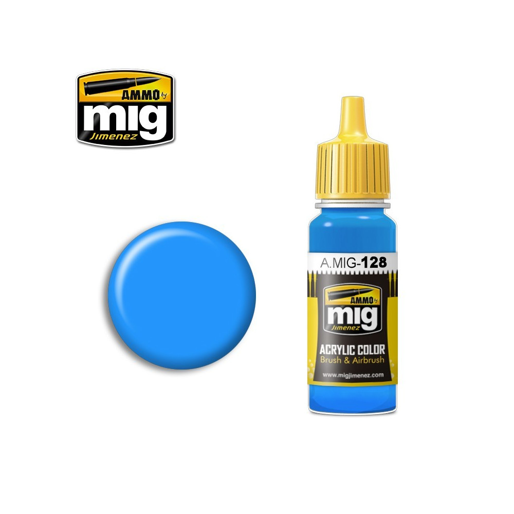 Peinture acrylique CYAN 17ml Mig AMMO - MIG Jimenez A.MIG-0128 - 1