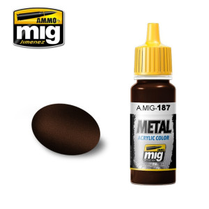 Peinture acrylique JET D'ECHAPPEMENT FER BRULE 17ml Mig AMMO - MIG Jimenez A.MIG-0187 - 1