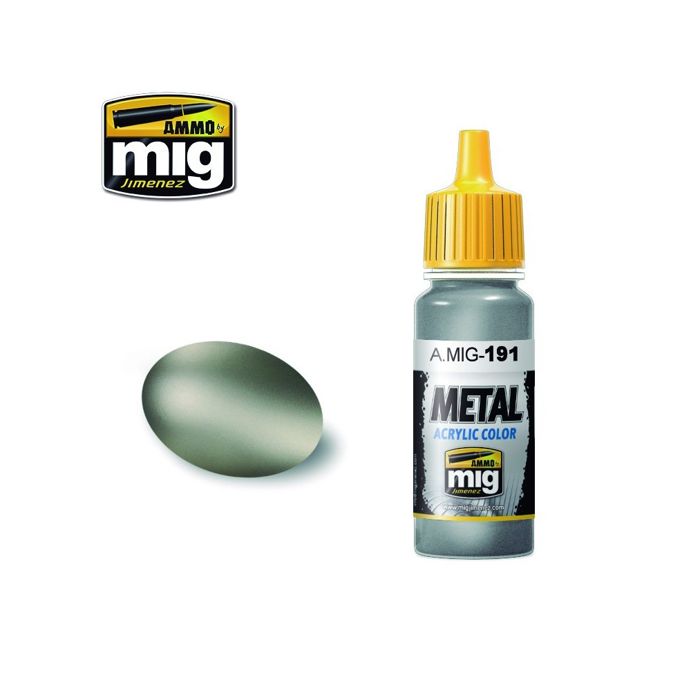 Peinture acrylique ACIER 17ml Mig AMMO - MIG Jimenez A.MIG-0191 - 1