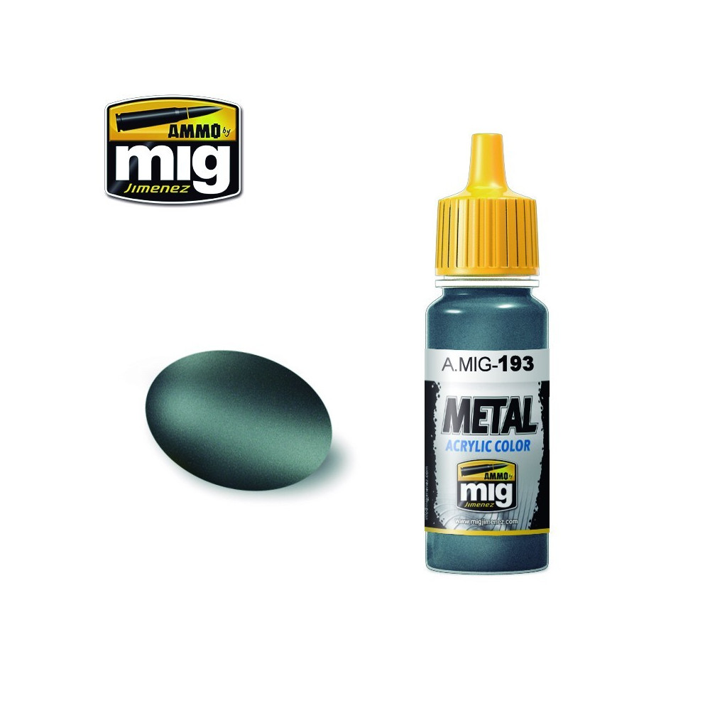 Peinture acrylique TITANE BLEU 17ml Mig AMMO - MIG Jimenez A.MIG-0193 - 1