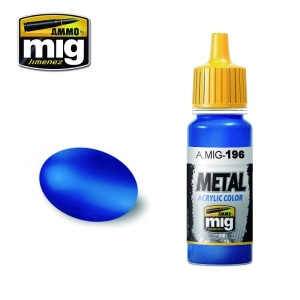 Peinture acrylique BLEU MÉTALLIQUE OGIVE 17ml Mig AMMO - MIG Jimenez A.MIG-0196 - 1