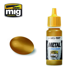 Peinture acrylique LAITON 17ml Mig AMMO - MIG Jimenez A.MIG-0197 - 1