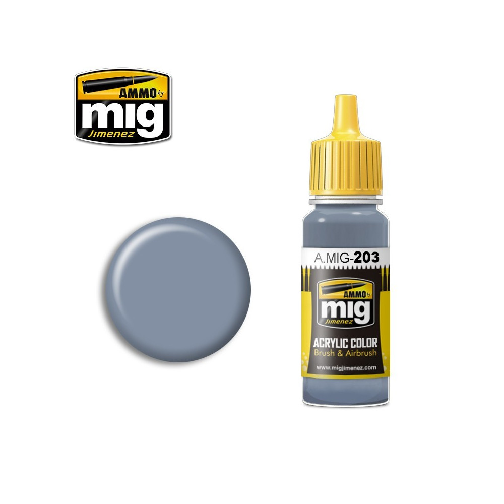 Peinture acrylique FS 36375 GRIS FANTOME COMPAS CLAIRE 17ml Mig AMMO - MIG Jimenez A.MIG-0203 - 1