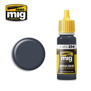 Peinture acrylique FS 36118 GRIS MOYEN GUNSHIP 17ml Mig AMMO - MIG Jimenez A.MIG-0204 - 1