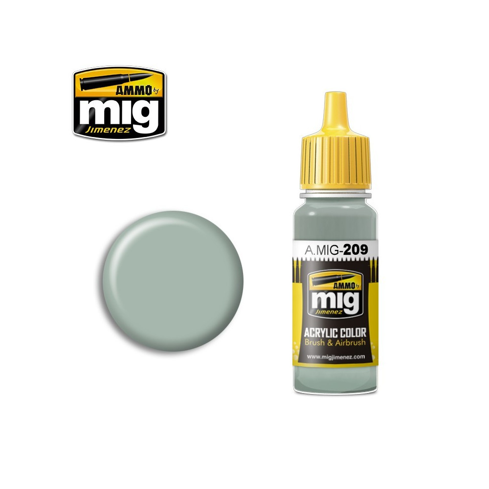 Peinture acrylique FS 36495 GRIS CLAIR 17ml Mig AMMO - MIG Jimenez A.MIG-0209 - 1