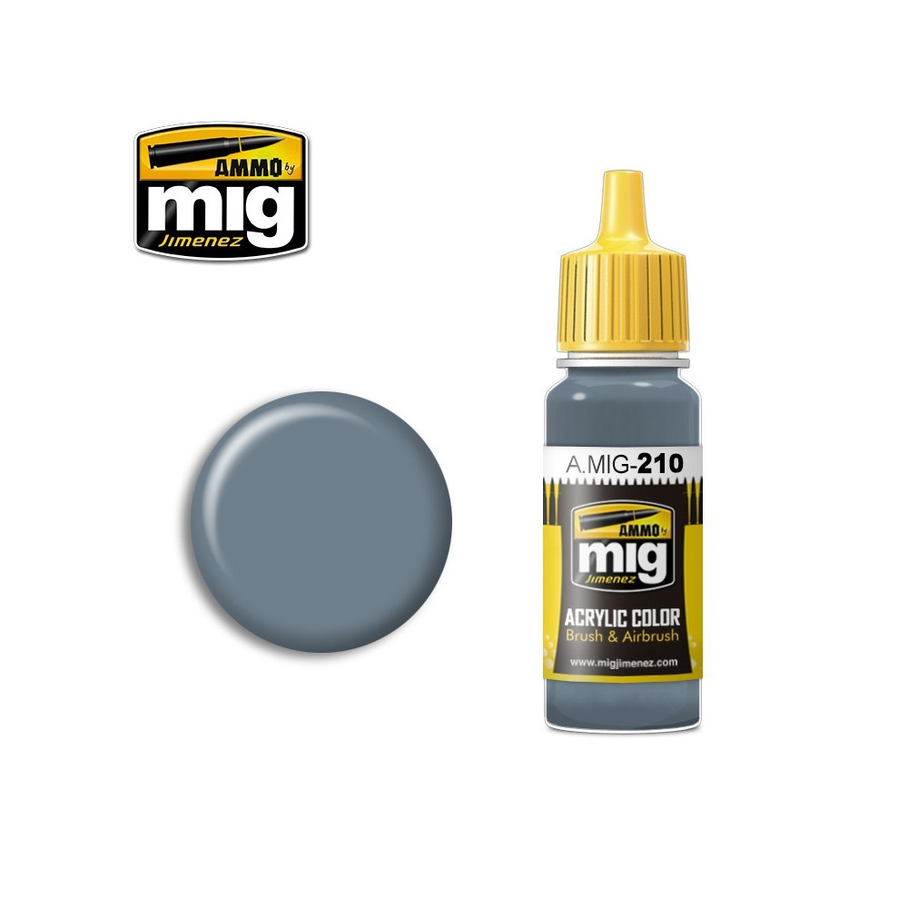 Peinture acrylique FS35237 BLEU GRIS AMT-11 17ml Mig AMMO - MIG Jimenez A.MIG-0210 - 1