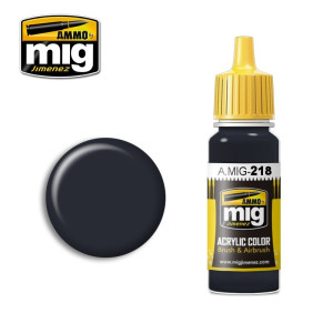 Peinture acrylique RLM 66 NOIR GRIS 17ml Mig AMMO - MIG Jimenez A.MIG-0218 - 1