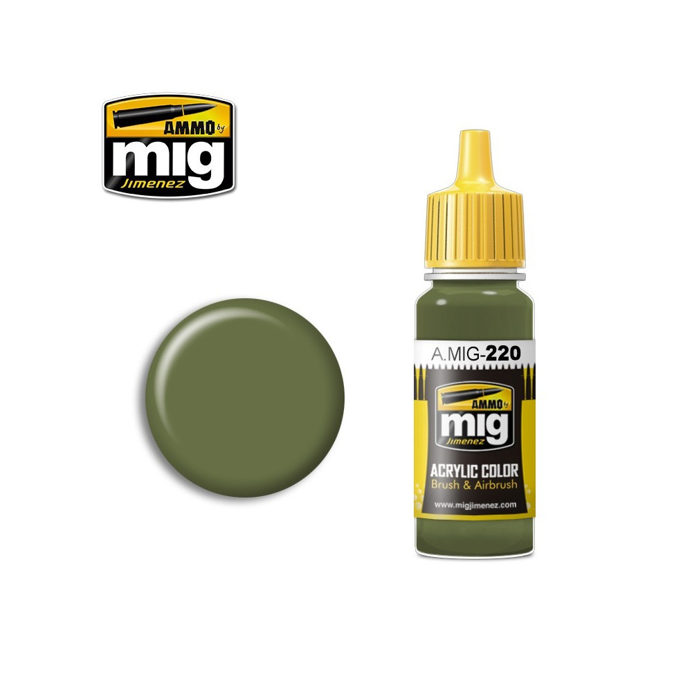 Peinture acrylique FS 34151 VERT CHROME DE ZINC (VERT INTÉRIEUR) 17ml Mig AMMO - MIG Jimenez A.MIG-0220 - 1