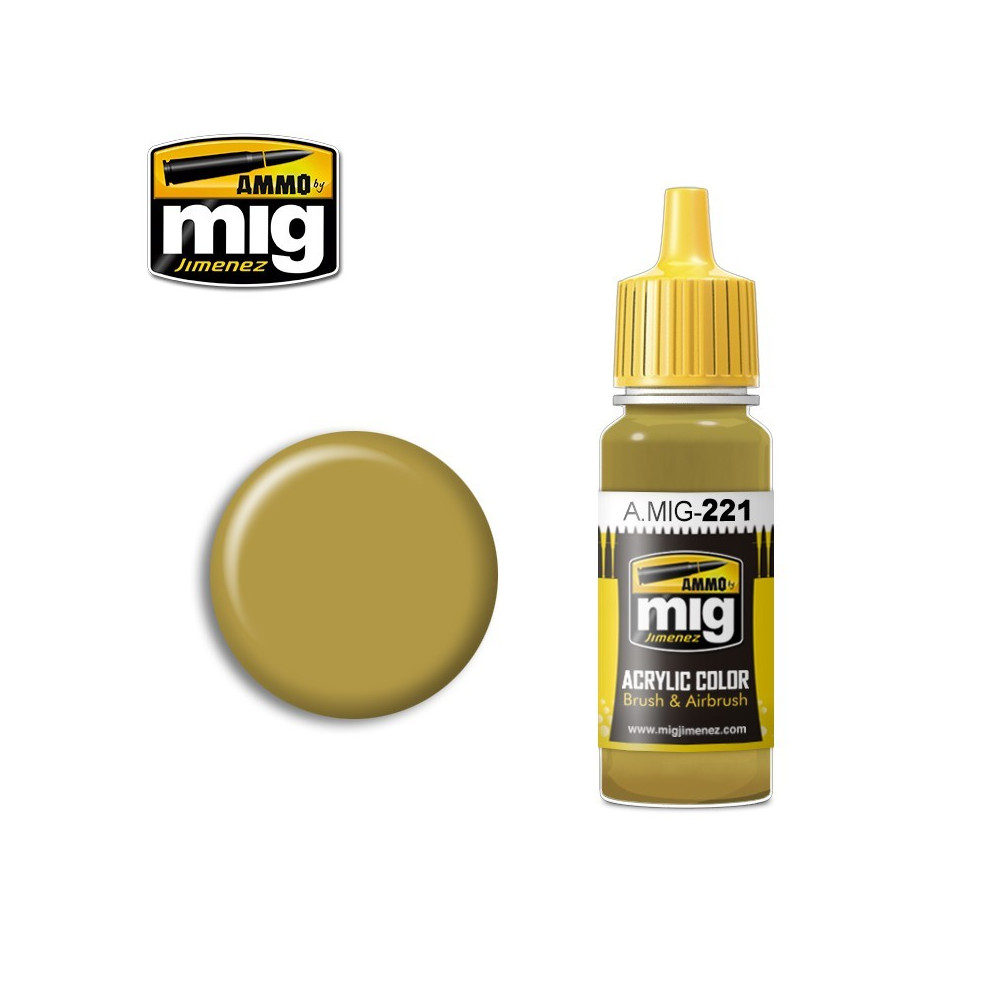 Peinture acrylique FS 33481 JAUEN CHROME DE ZINC 17ml Mig AMMO - MIG Jimenez A.MIG-0221 - 1