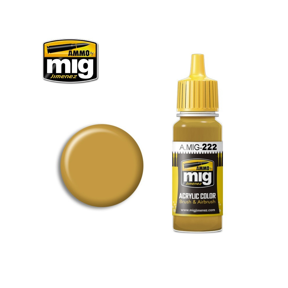 Peinture acrylique RLM 79 JAUNE SABLE 17ml Mig AMMO - MIG Jimenez A.MIG-0222 - 1