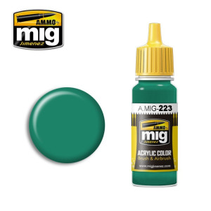 Peinture acrylique VERT TURQUOISE INTÉRIEUR 17ml Mig AMMO - MIG Jimenez A.MIG-0223 - 1