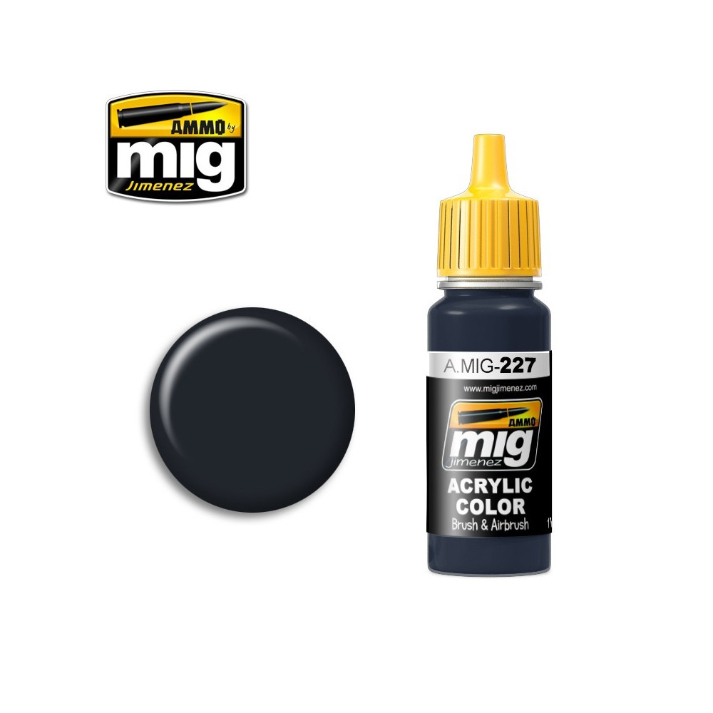 Peinture acrylique FS 25042 BLEU MARIN (ANA 606) 17ml Mig AMMO - MIG Jimenez A.MIG-0227 - 1