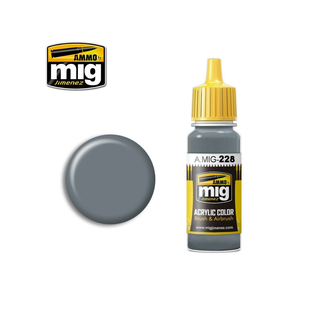 Peinture acrylique FS 35164 BLEU INTERMÉDIAIRE (ANA 608) 17ml Mig AMMO - MIG Jimenez A.MIG-0228 - 1